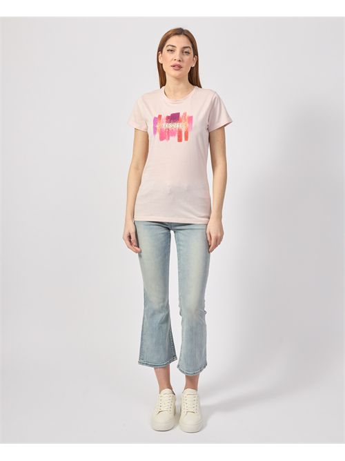 T-shirt donna Yes Zee in cotone con stampa YES ZEE | T222-T9010441